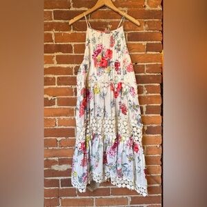 Anthropology Flowered Sundress Casual